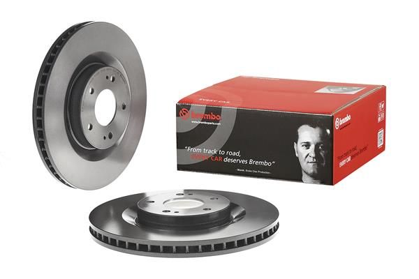 BREMBO 09.D765.11 | Fren Diski Ön UV Coated Mitsubishi | 2 Adet
