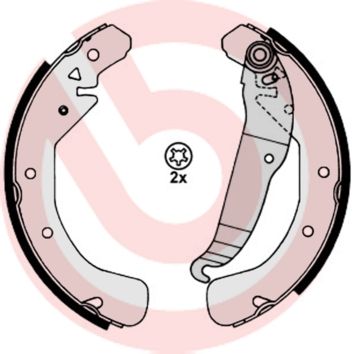 BREMBO S59517 | Kampana Balata Opel Astra G Zafira 1.6