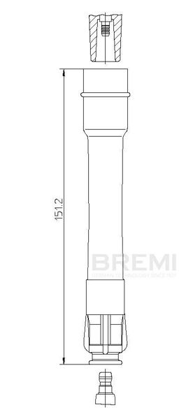 BREMI 13296A1.8 | Buji Başlığı M-5 E-34