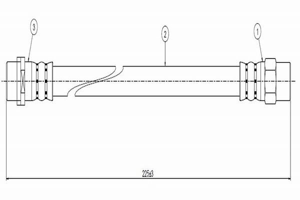 CAVO C800.403.A | Fren Hortumu Arka 90-98 3-Seri (E36) | 1 Adet