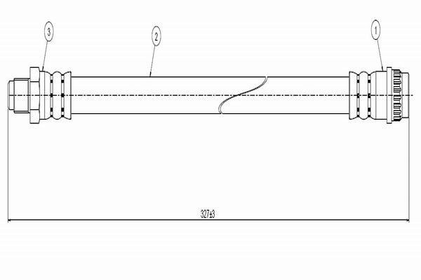 CAVO C800.474.A | Fren Hortumu On 96-Pt.106 | 1 Adet