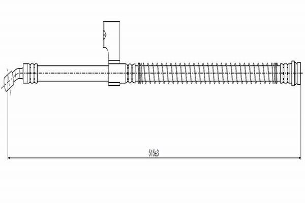 CAVO C800.705.A | Fren Hortumu On 96-01 Lantra