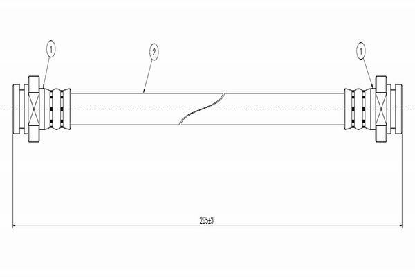 CAVO C800.770.A | Fren Hortumu Arka 95-03 Alto 1.0