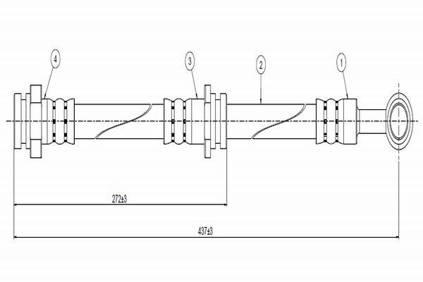 CAVO C800.771.A | Fren Hortumu On 95-03 Alto 1.0 | 2 Adet