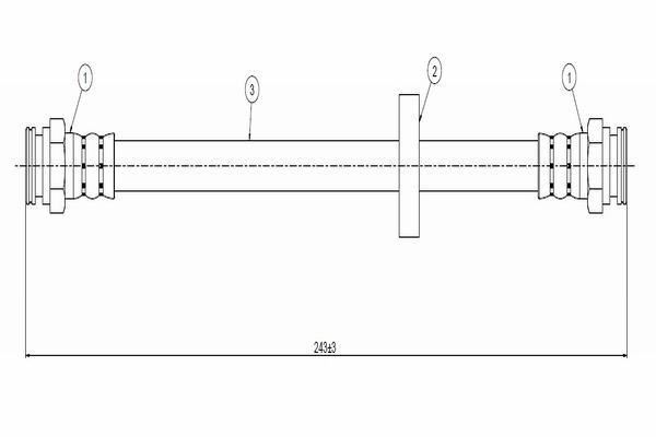 CAVO C800.928.A | Fren Hortumu Arka Albea | 2 Adet