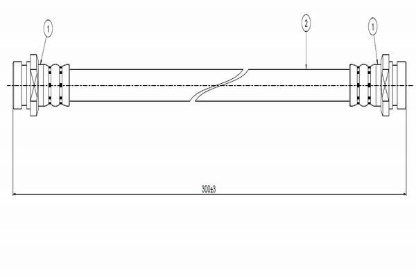 CAVO C800025A | Fren Hortumu On (Toyota:Corolla (Ae111-Ee111) 98-05) | 2 Adet