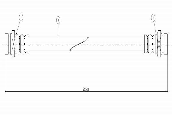 CAVO C800240A | Fren Hortumu On-Arka (Hyunda: H-100 93-00 / H-1 97 -) | 2 Adet