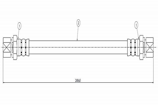 CAVO C800671A | Fren Hortumu Arka Nubira 97 > 03 | 2 Adet