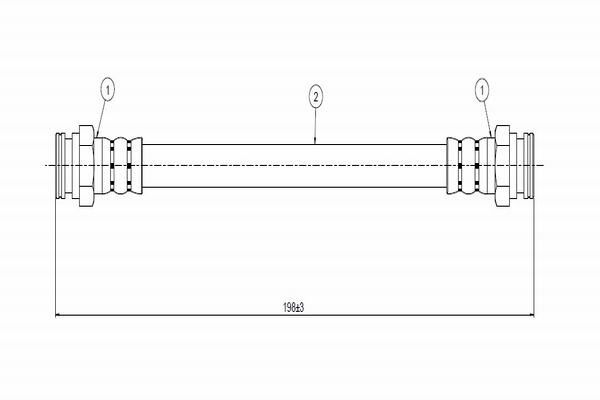 CAVO C800679A | Arka Fren Hortumu Felicia 95 > 01 Caddy Pick Up 97 > 01 | 2 Adet