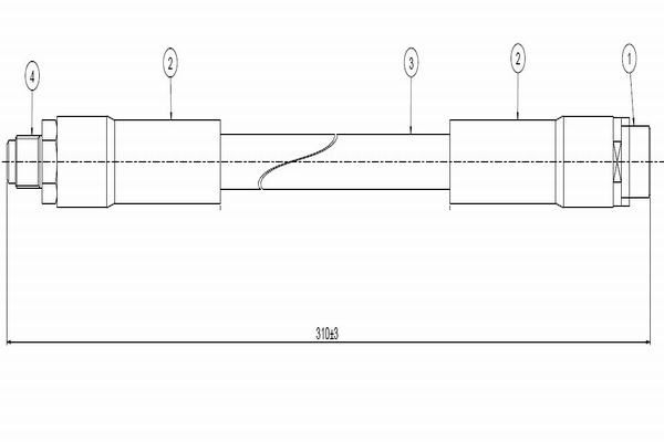 CAVO C800739B | Fren Hortumu Arka | 1 Adet