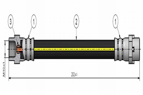 CAVO C900330A | Fren Hortumu Arka BMW E-81 / 84 / 87 / 88 / 90 / 91 / 92 / 93 | 1 Adet