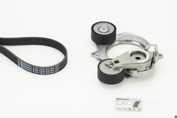 CONTINENTAL CTAM 6PK1034EXTRAK1 | V Kayış Gergisi + V Kayışı VW Golf Audi A3 Seat Leon