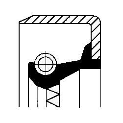 CORTECO 82013363 | (12013363B) Yağ Keçesi. Manuel Şanzıman B1vıdrw 70.0X 90.0X 10.0 Fkm Iveco