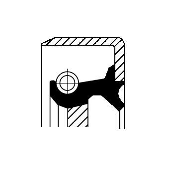 CORTECO 82014746 | (12014746B) Yağ Keçesi. Diferansiyel B1vıslrd 90.0X 125.2X 10.0 Fkm Volvo