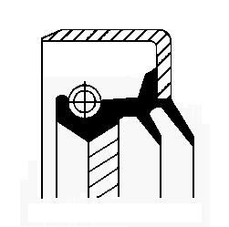 CORTECO 82020677 | (01020677B) Yağ Keçesi. Diferansiyel B1fud4sl1sfdrr 80.0X 135.0X 12.0 Fkm Man