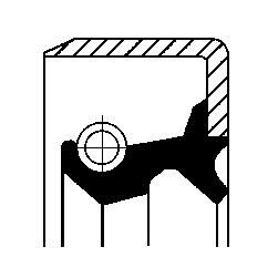 CORTECO 82026223 | (19026223B) Yağ Keçesi. Poyra Tb 52.0X 70.0X 9.0 Nbr Mazda