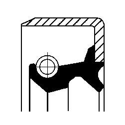 CORTECO 82026374 | (01026374B) Keçe In 53646 15.0X 28.0X 6.3 Fpm Zf Achsen