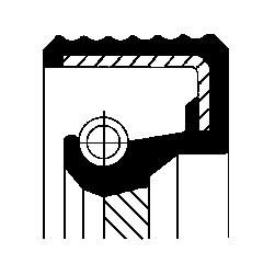 CORTECO 82034087 | (20034087B) Yağ Keçesi. Krank Mili Baudld 32.0X 43.0X 7.0 Fkm Mercedes