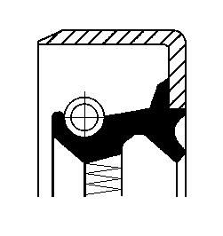 CORTECO 82818030 | (01018030B) Yağ Keçesi. Poyra B1sldrw 53.0X 71.0X 11.5 75Nbr Mercedes