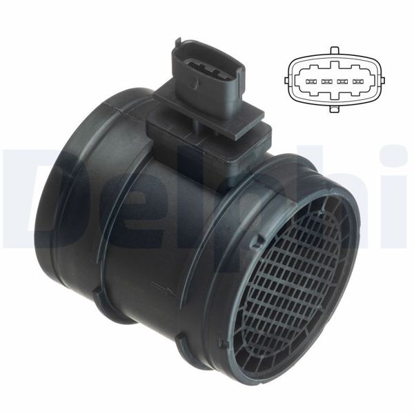 DELPHI AF10402-12B1 | Maf Sensörü Alfa Romeo / Citroen / Fiat / Iveco / Peugeot / Saab, 159, 166, Brera, Spıder / Re