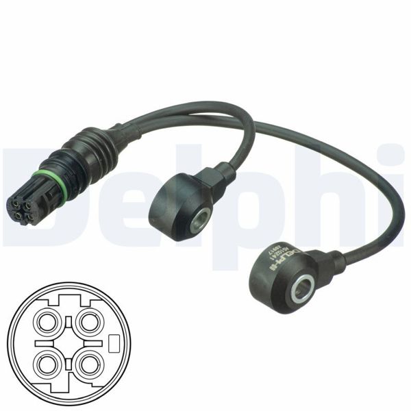 DELPHI AS10241 | Vuruntu Sensörü 04-1-Seri (E81-E87) 3-Seri (E46-E90) 5-Seri (E60-E61) X1 (E84) X3 (E83)