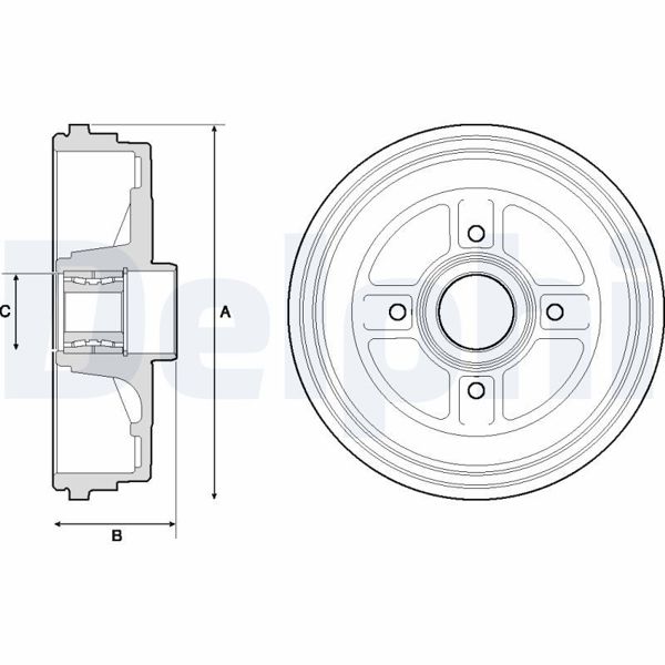 DELPHI BFR496 | Kampana Arka Rulmanlı Clio III Modus