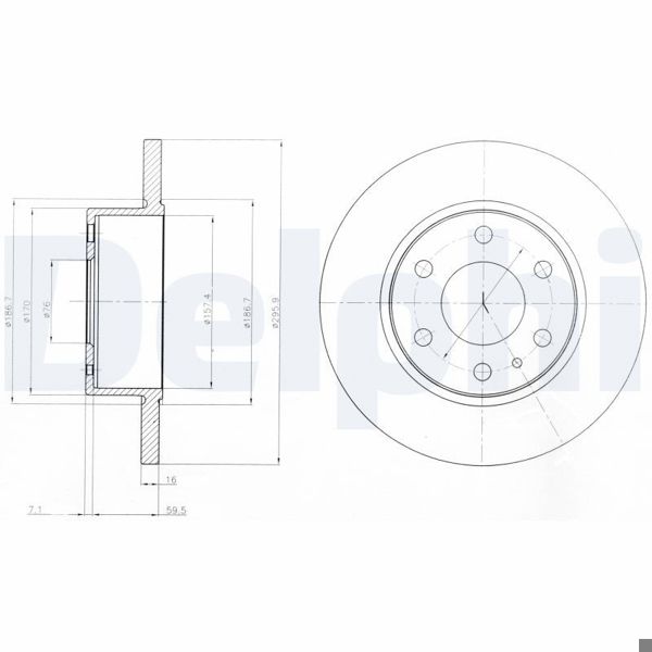 DELPHI BG4164 | Disk Arka 06-Daily | 1 Adet