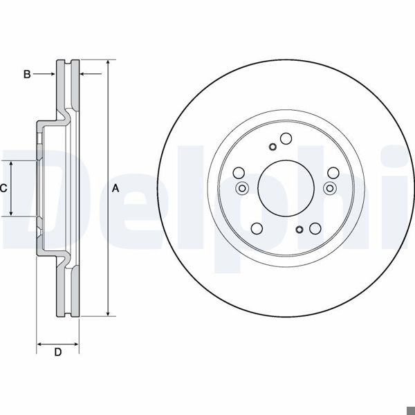DELPHI BG4698C | Disk On 12-Civic 1.6İ-Dtec 1.8-2.2İ-Vtec | 1 Adet