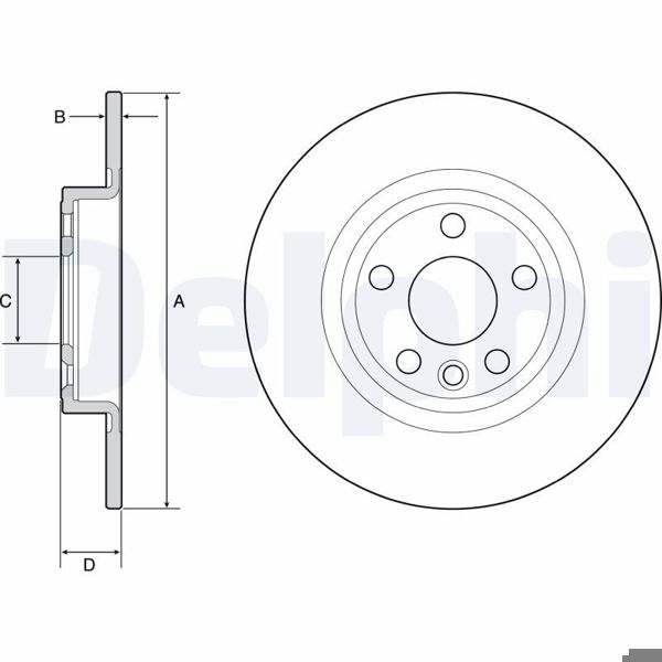 DELPHI BG4930C | Fren Diski Discovery Sport 2.0 D Arka Takım