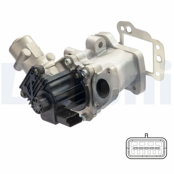 DELPHI EG10437-12B1 | EGR Valfi 06-Pt.407-607-807-4007-C5-Range Rover-Freelander-Discovery 2.2Hdi