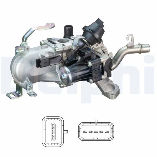 DELPHI EG10452-12B1 | EGR Valfi (Ford: Focus C.Max 1.6Tdcı Sohc 12 -) / Volvo (S40-V50-C30-S80-S60-V60) (11 -) (D4162t)