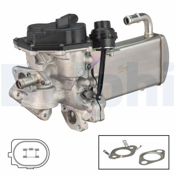 DELPHI EG10584-12B1 | EGR Valfi-Soğutucu (Audi A4 08-16 A5 12-16 A6 11-17 Q5 09-12 Seat Exeo 09-14)