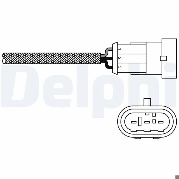 DELPHI ES10971-12B1 | Oksijen Sensörü (Renault Clio II 1.6 98-/ Kangoo)