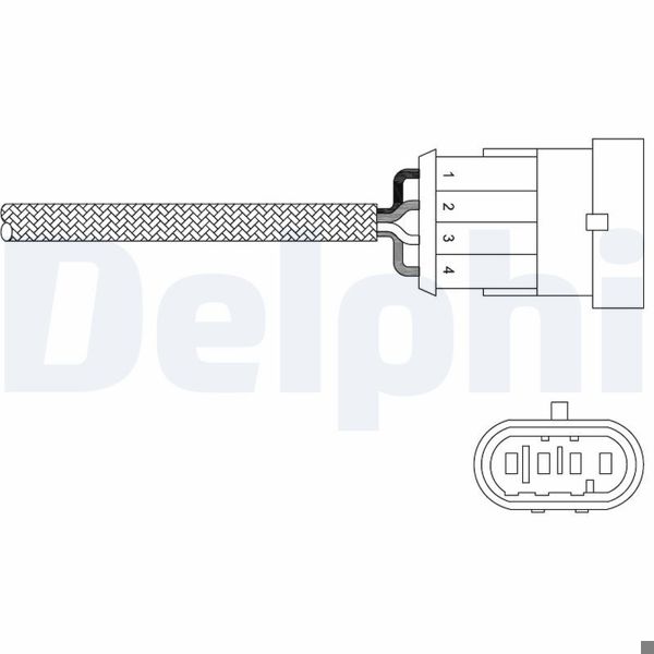DELPHI ES20302-12B1 | Lambda Sensörü 02-Palio-Alb-Dbl 1.2-4 8V-16V