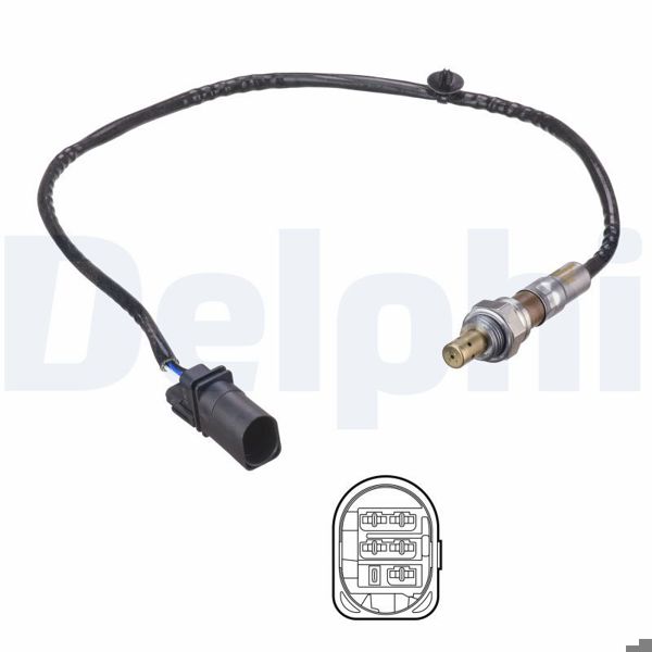 DELPHI ES21179-12B1 | Oksijen Sensörü (Fiat: Fiorino-G.Punto 1.3Jtd)