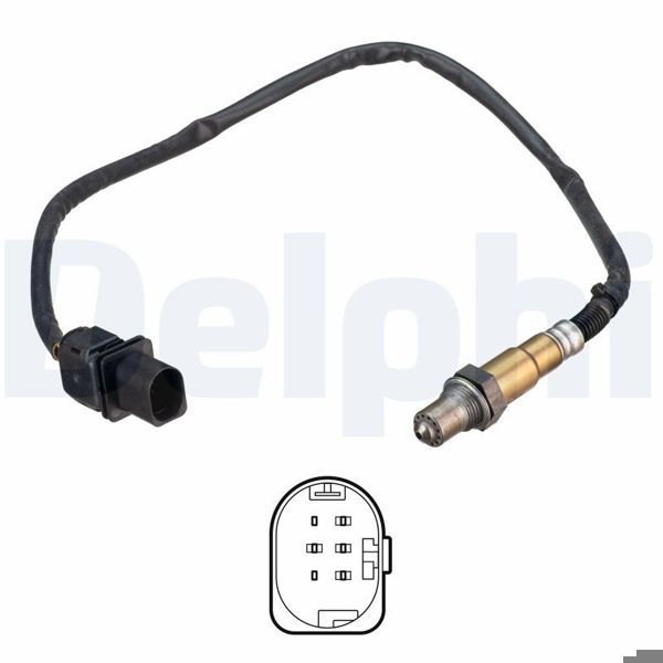DELPHI ES21293-12B1 | Oksijen Sensörü “Eksoz” Hyundai: Accent Blue 1.6 CRDI 11-/ Elantra 1.6 CRDI 16-/ i30 1.6 CRDI 12 -