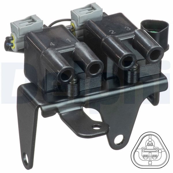 DELPHI GN10829-12B1 | Ateşleme Bobini (Hyundai: Atos 1.0)