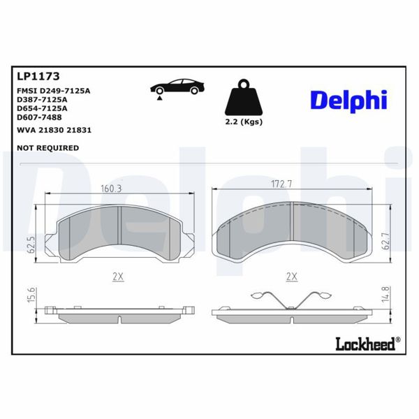 DELPHI LP1173 | Fren Balatası