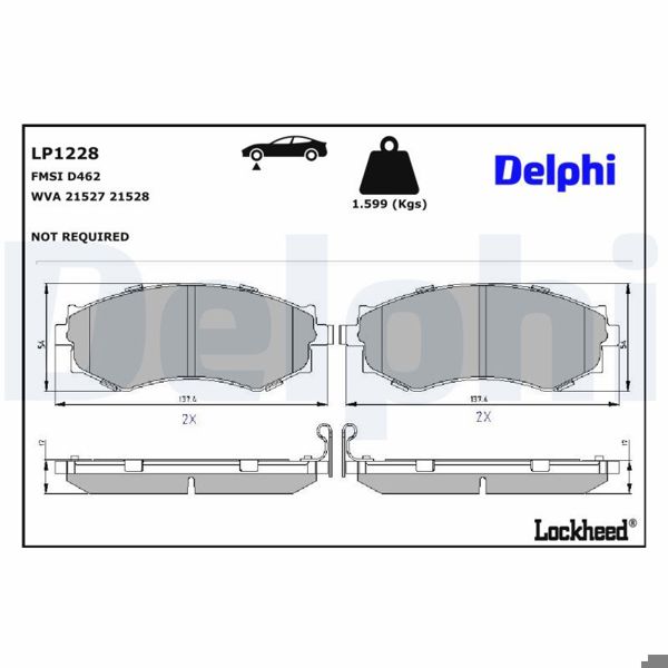 DELPHI LP1228 | Fren Balatası