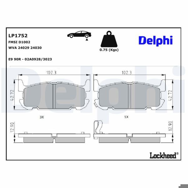 DELPHI LP1752 | Fren Balatası