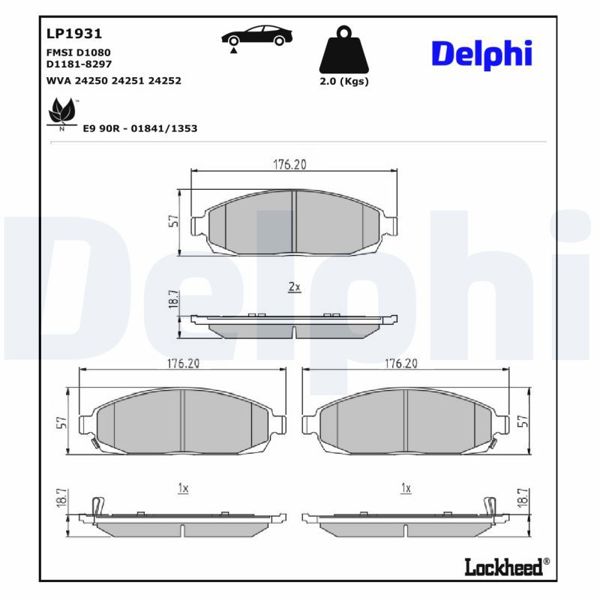 DELPHI LP1931 | Fren Balatası