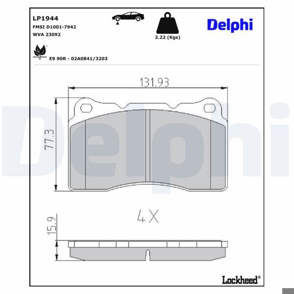 DELPHI LP1944 | Fren Balatası