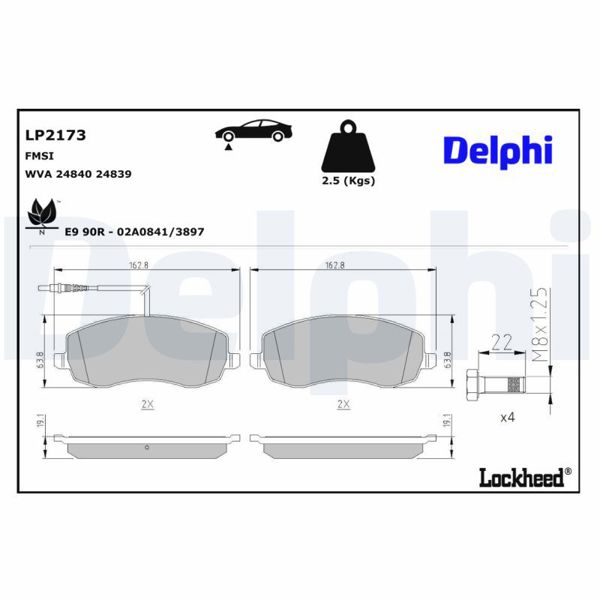 DELPHI LP2173 | Fren Balatası