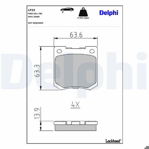 DELPHI LP23 | Fren Balatası