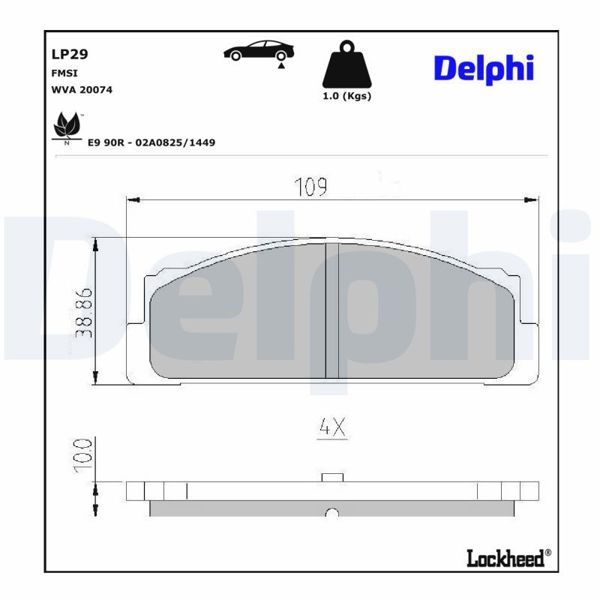 DELPHI LP29 | Fren Balatası