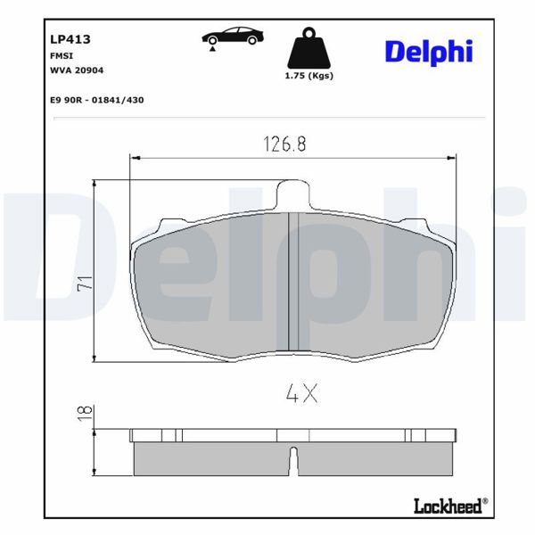 DELPHI LP413 | Fren Balatası