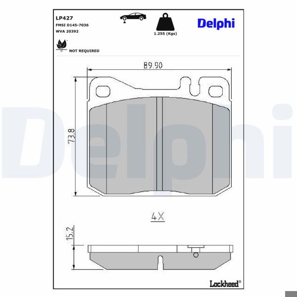 DELPHI LP427 | Fren Balatası
