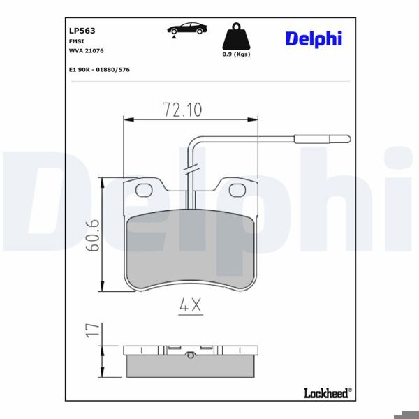DELPHI LP563 | Fren Balatası