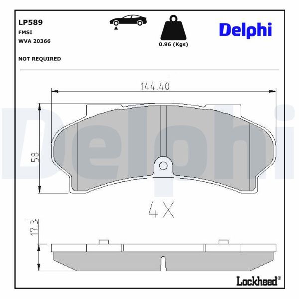 DELPHI LP589 | Fren Balatası