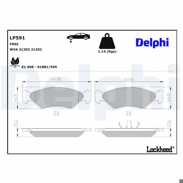 DELPHI LP591 | Fren Balatası